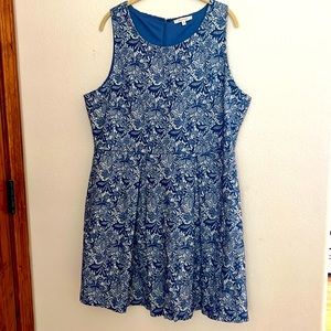 Tea length 41 Hawthorn dress in periwinkle Women’s XL